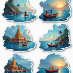 Temples & Holy Sites - Sticker Sheet v11